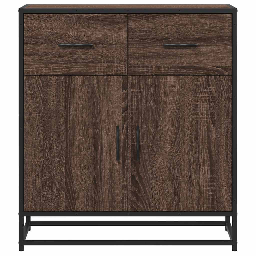 Sideboard Braun Eichen-Optik 68x35x76 cm Holzwerkstoff