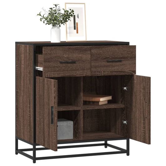 Sideboard Braun Eichen-Optik 68x35x76 cm Holzwerkstoff