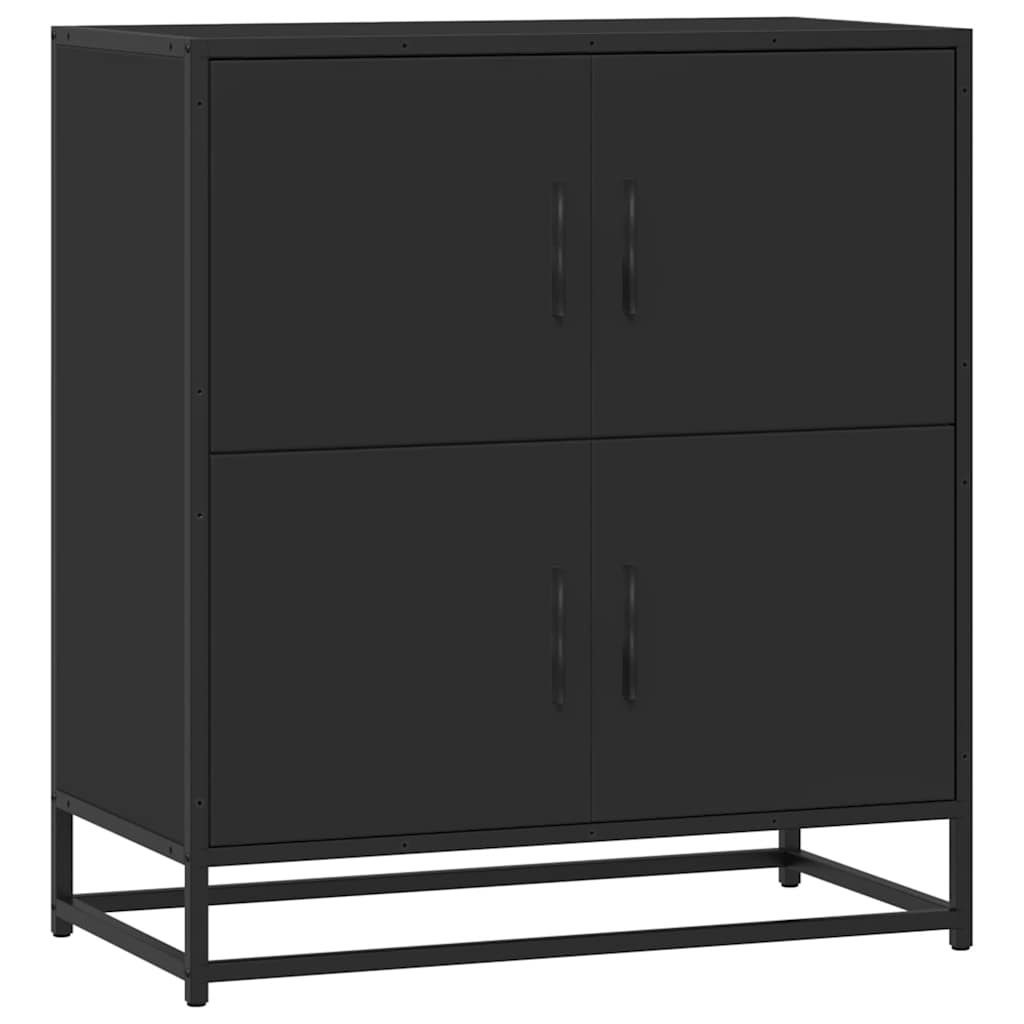 Sideboard Schwarz 68x35x76 cm Holzwerkstoff