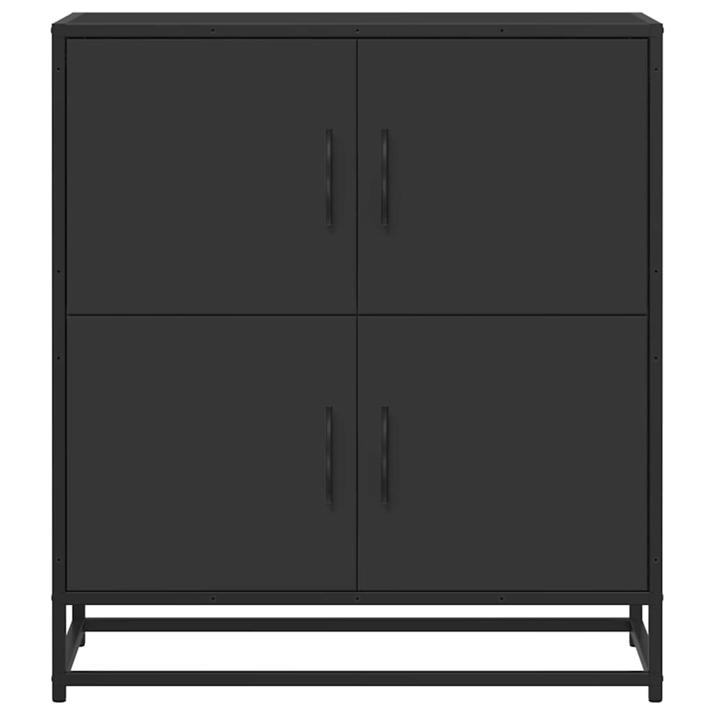 Sideboard Schwarz 68x35x76 cm Holzwerkstoff