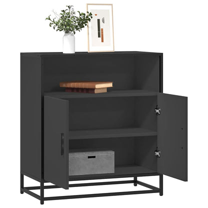 Sideboard Schwarz 68x35x76 cm Holzwerkstoff