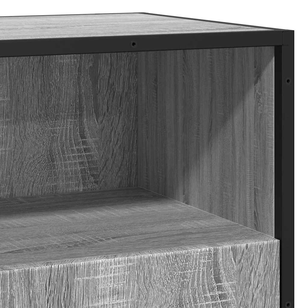 Sideboard Grau Sonoma 68x35x76 cm Holzwerkstoff