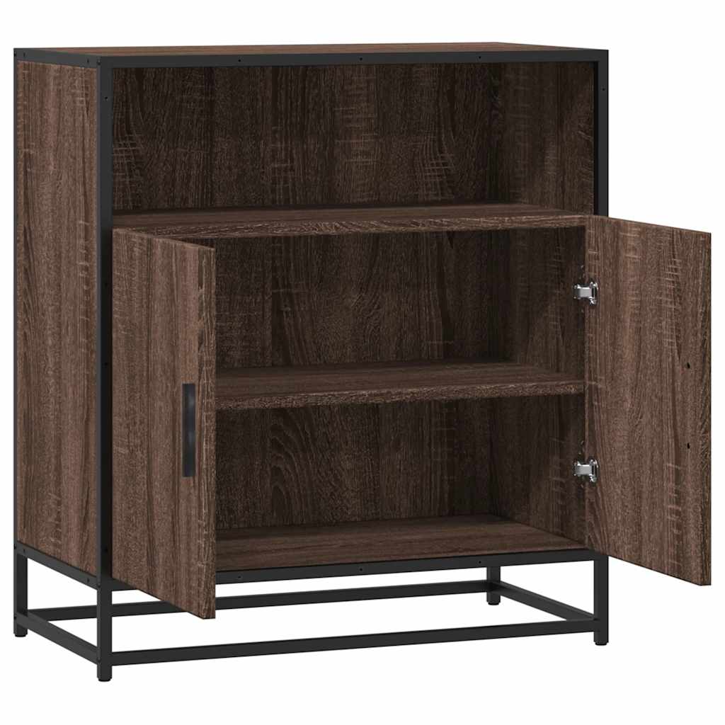 Sideboard Braun Eichen-Optik 68x35x76 cm Holzwerkstoff