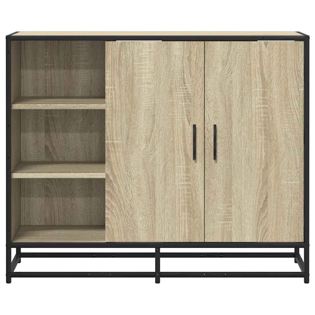 Sideboard Sonoma-Eiche 92x35x76 cm Holzwerkstoff