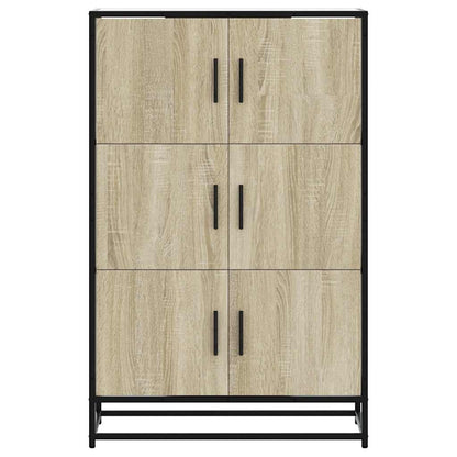 Highboard Sonoma-Eiche 68x35x106,5 cm Holzwerkstoff Metall