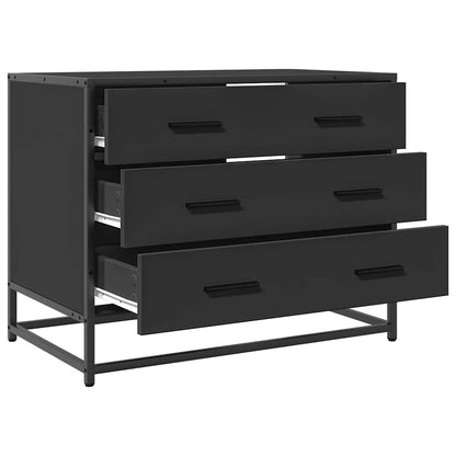 Schubladenschrank Schwarz 70x41x56 cm Holzwerkstoff