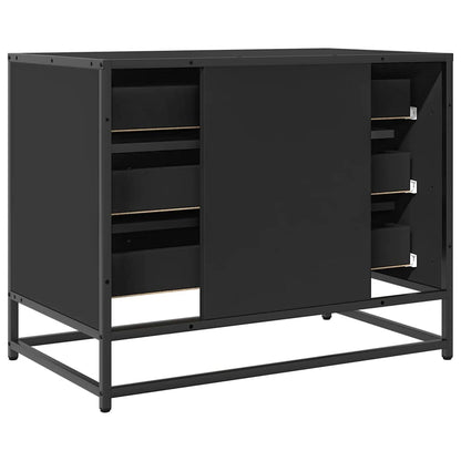 Schubladenschrank Schwarz 70x41x56 cm Holzwerkstoff