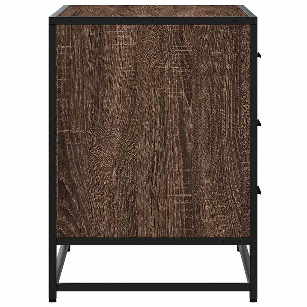 Schubladenschrank Braun Eichen-Optik 70x41x56 cm Holzwerkstoff