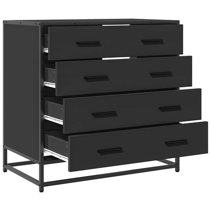 Schubladenschrank Schwarz 70x41x70 cm Holzwerkstoff