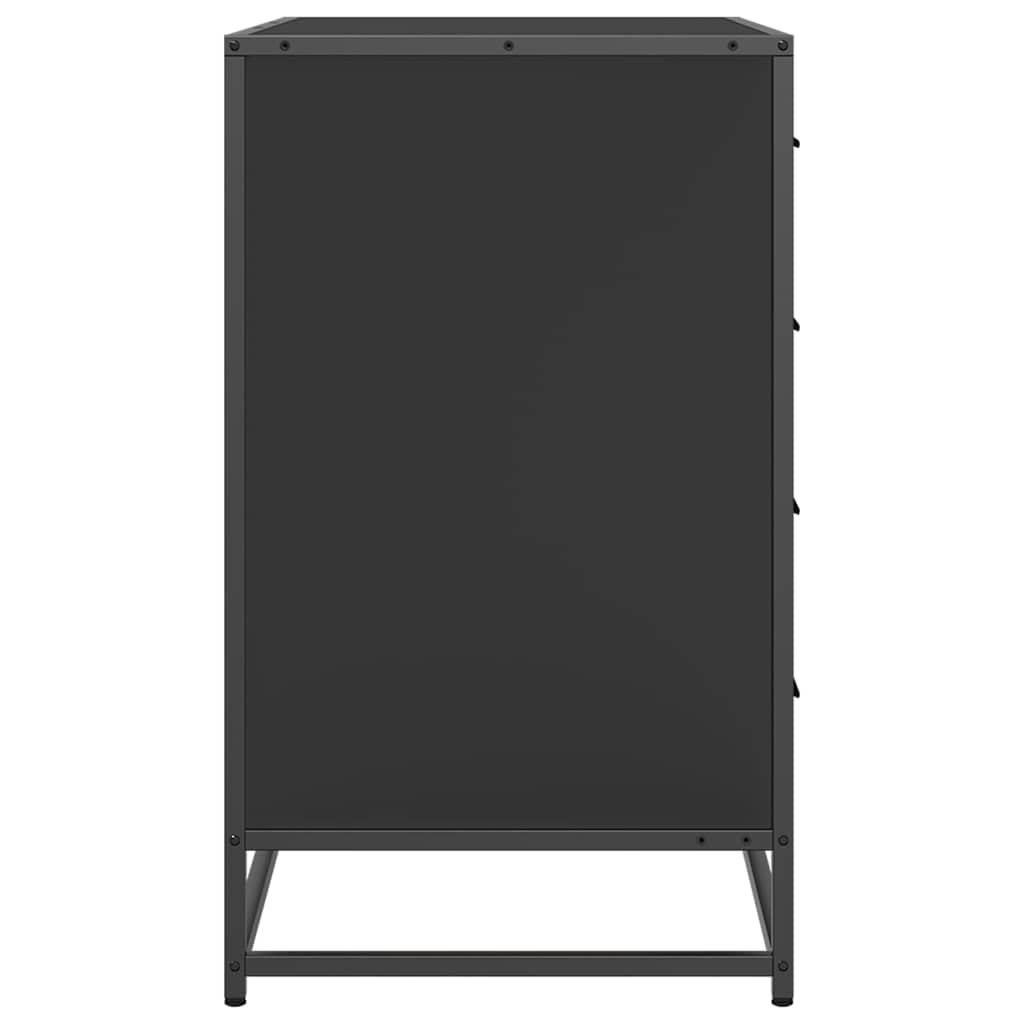 Schubladenschrank Schwarz 70x41x70 cm Holzwerkstoff