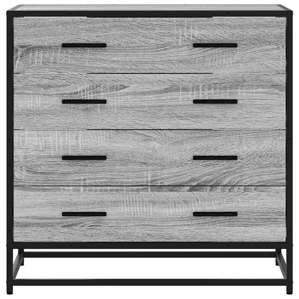 Schubladenschrank Grau Sonoma 70x41x70 cm Holzwerkstoff