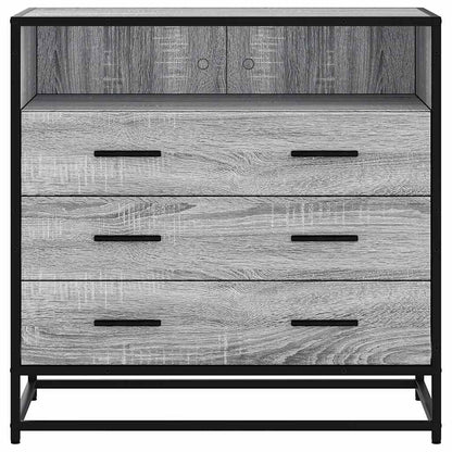 Schubladenschrank Grau Sonoma 70x41x70 cm Holzwerkstoff