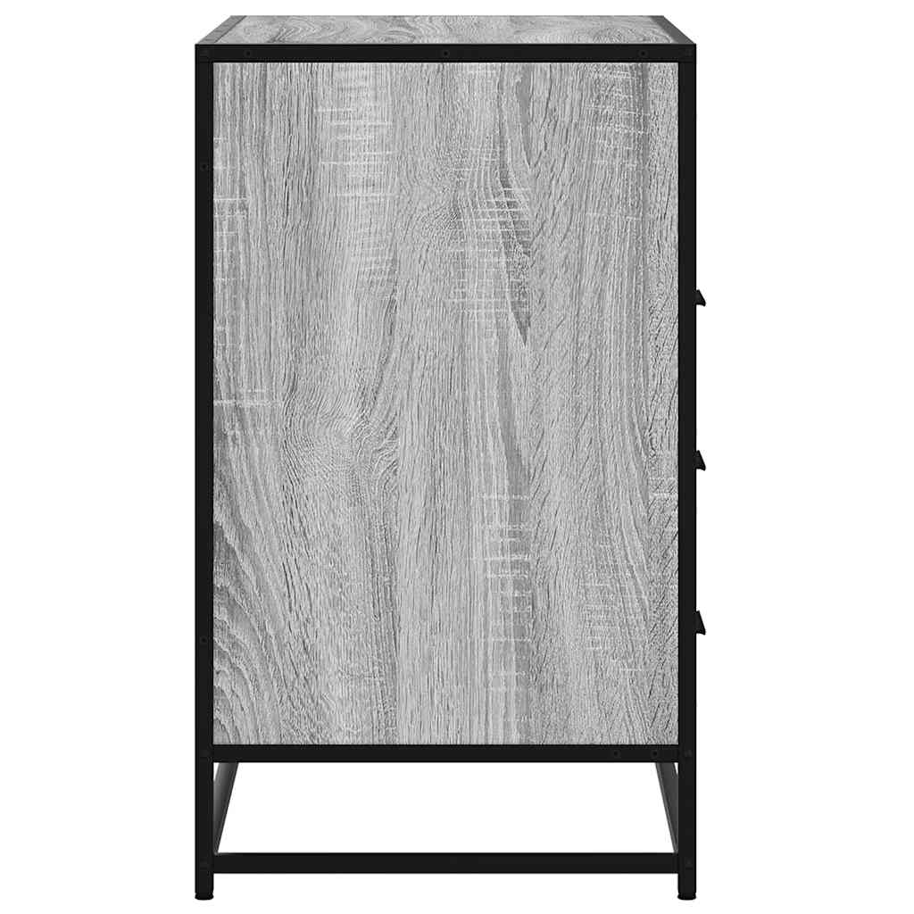 Schubladenschrank Grau Sonoma 70x41x70 cm Holzwerkstoff