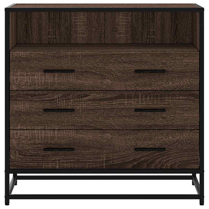 Schubladenschrank Braun Eichen-Optik 70x41x70 cm Holzwerkstoff