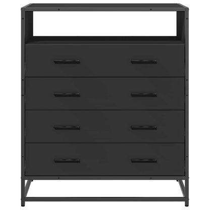 Schubladenschrank Schwarz 70x41x83,5 cm Holzwerkstoff