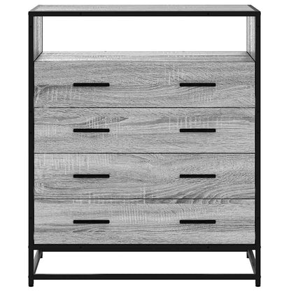 Schubladenschrank Grau Sonoma 70x41x83,5 cm Holzwerkstoff