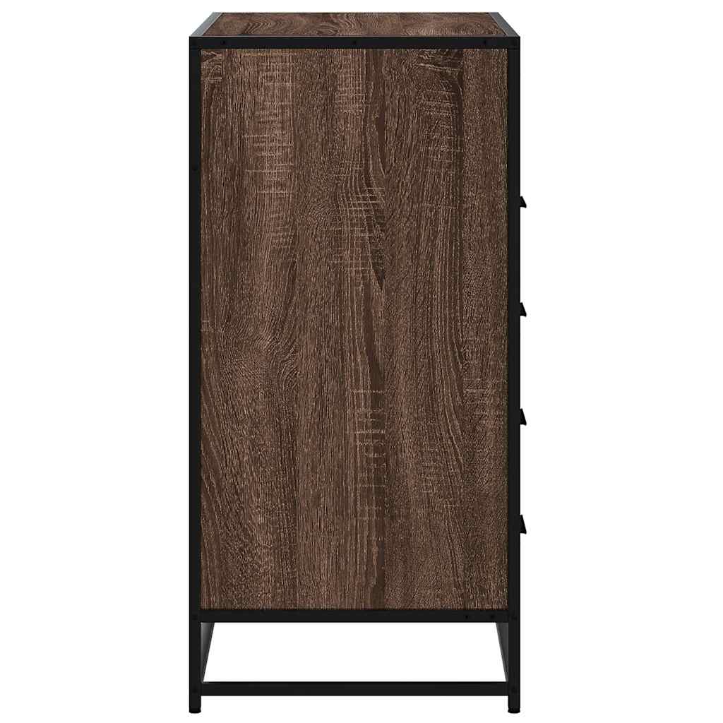 Schubladenschrank Braun Eichen-Optik 70x41x83,5cm Holzwerkstoff