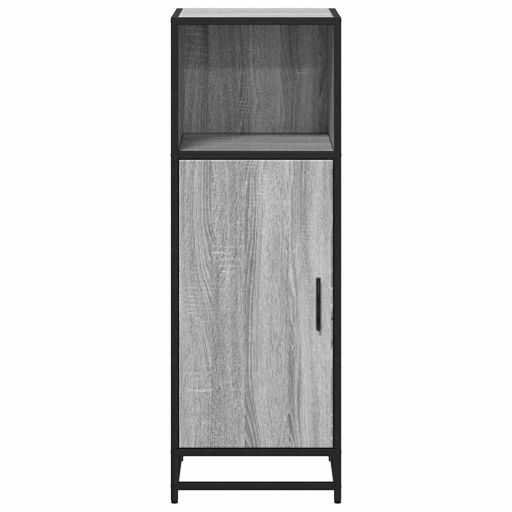 Badschrank Grau Sonoma 35x37,5x100 cm Holzwerkstoff