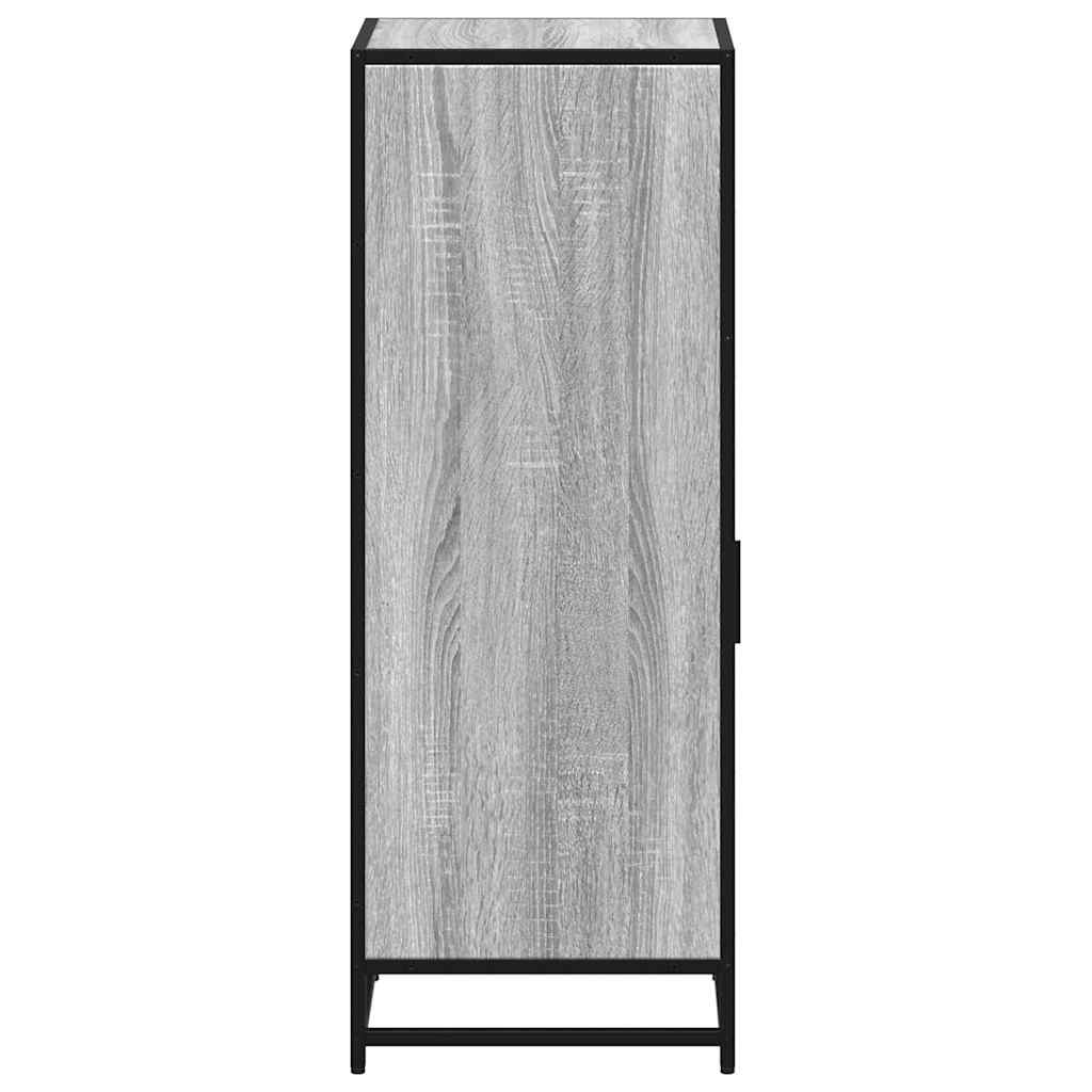 Badschrank Grau Sonoma 35x37,5x100 cm Holzwerkstoff