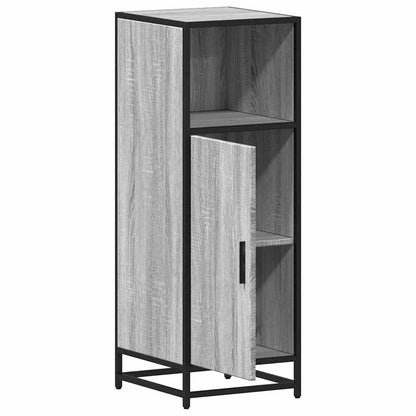 Badschrank Grau Sonoma 35x37,5x100 cm Holzwerkstoff