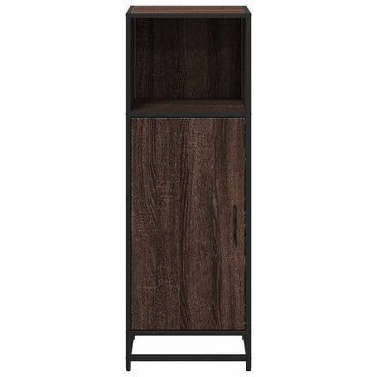 Badschrank Braun Eichen-Optik 35x37,5x100 cm Holzwerkstoff