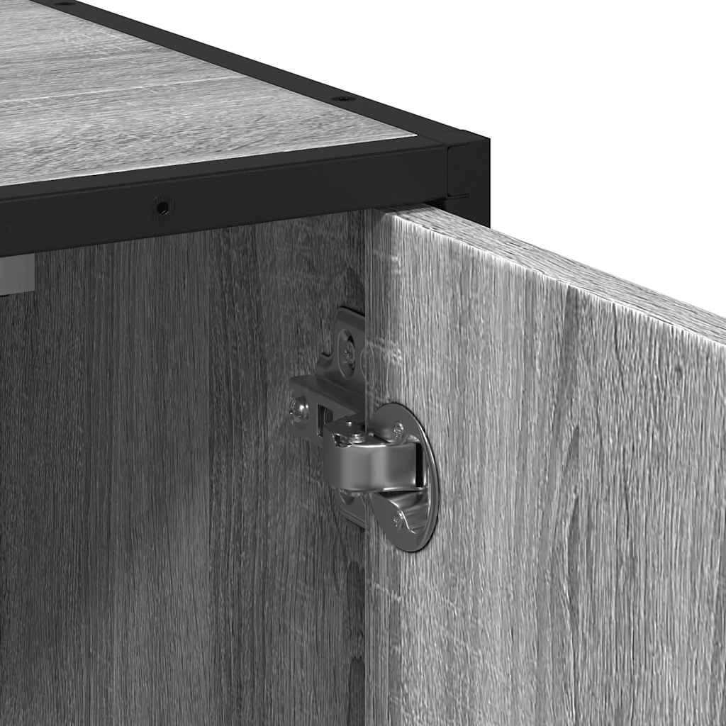 Waschbeckenunterschrank Grau Sonoma 65x33x60 cm Holzwerkstoff