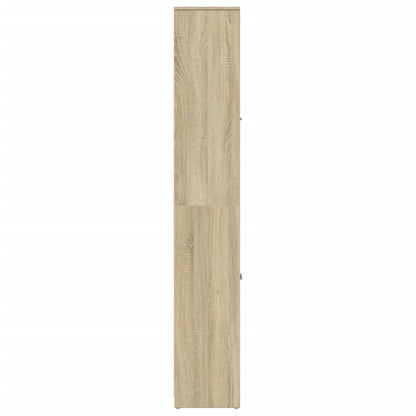 Badezimmerschrank Sonoma-Eiche 30x30x183,5 cm Holzwerkstoff