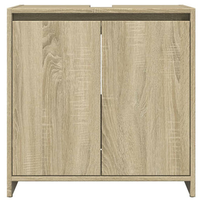 Waschbeckenunterschrank Sonoma-Eiche 60x33x60 cm Holzwerkstoff