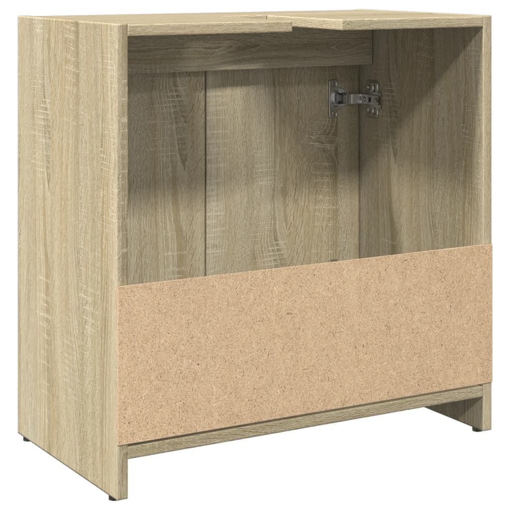 Waschbeckenunterschrank Sonoma-Eiche 60x33x60 cm Holzwerkstoff