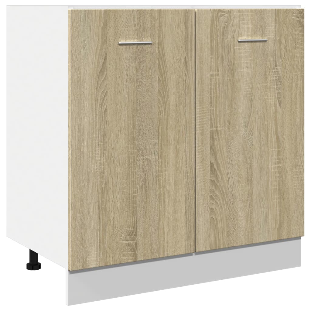 Unterschrank Sonoma-Eiche 80x46x81,5 cm Holzwerkstoff