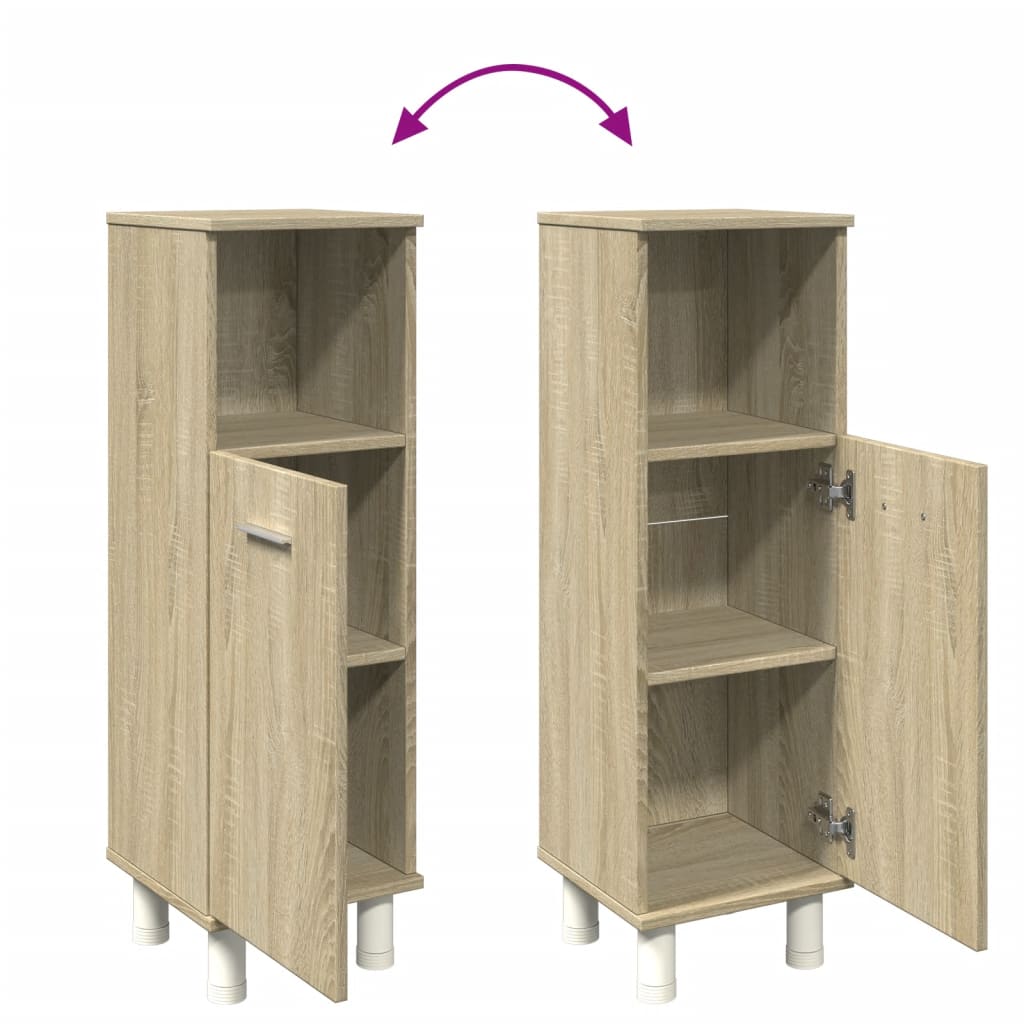 Badschrank Sonoma-Eiche 30,5x30x95 cm Holzwerkstoff