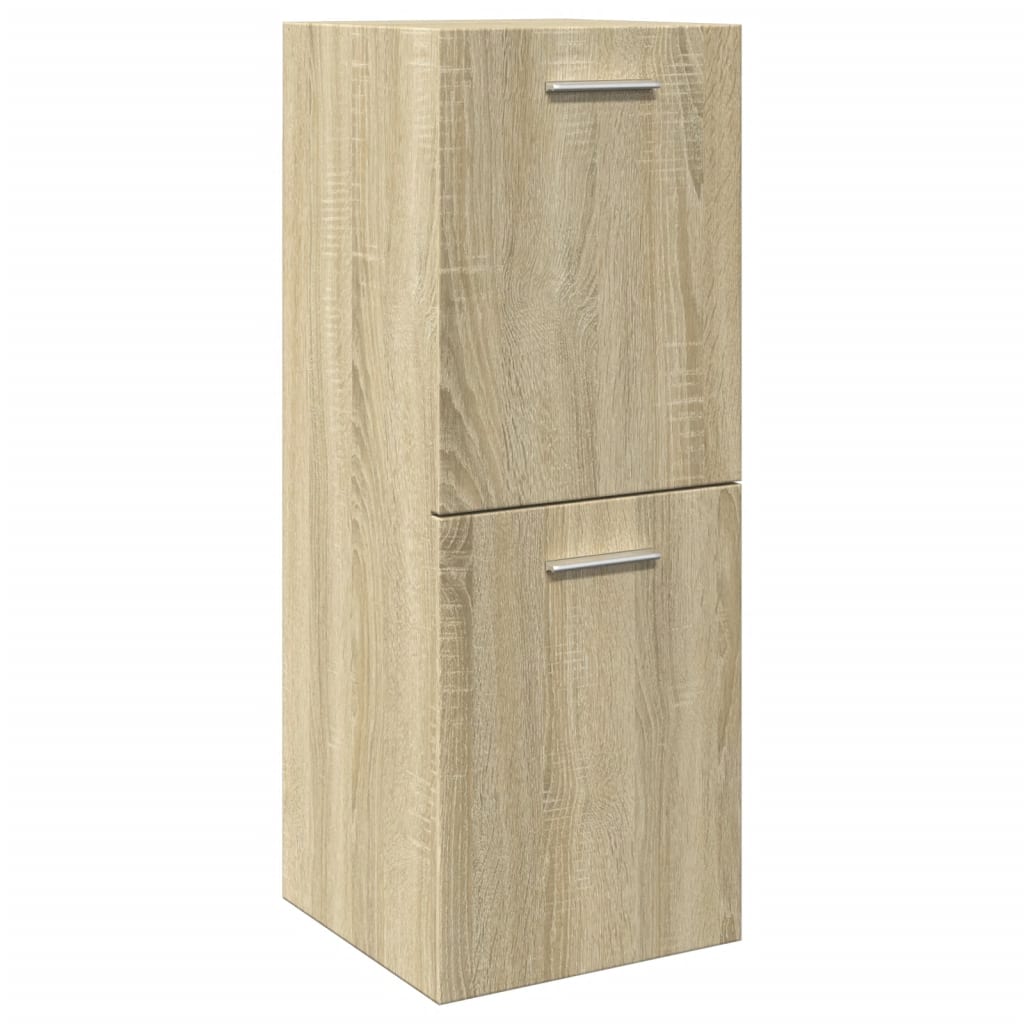 Badezimmerschrank Sonoma-Eiche 30x30x80 cm Holzwerkstoff