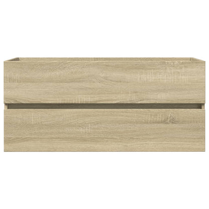 Waschbeckenschrank Sonoma-Eiche 100x38,5x45 cm Holzwerkstoff