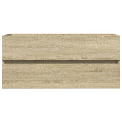 Waschbeckenschrank Sonoma-Eiche 100x38,5x45 cm Holzwerkstoff