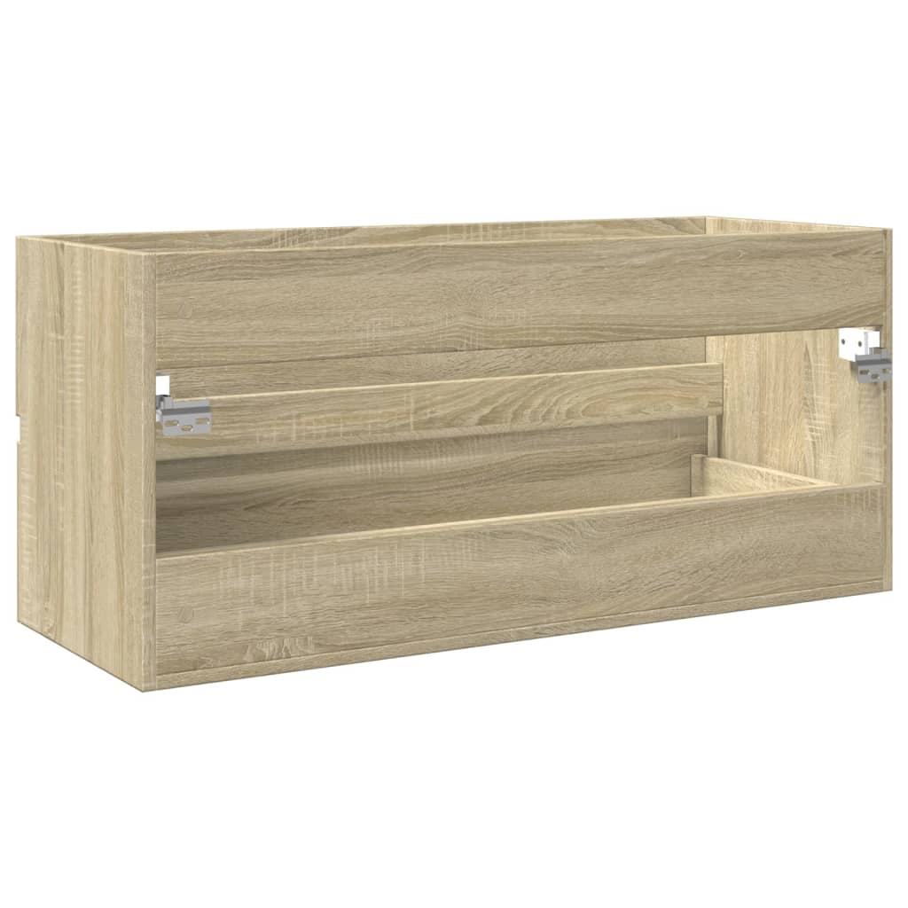 Waschbeckenschrank Sonoma-Eiche 100x38,5x45 cm Holzwerkstoff