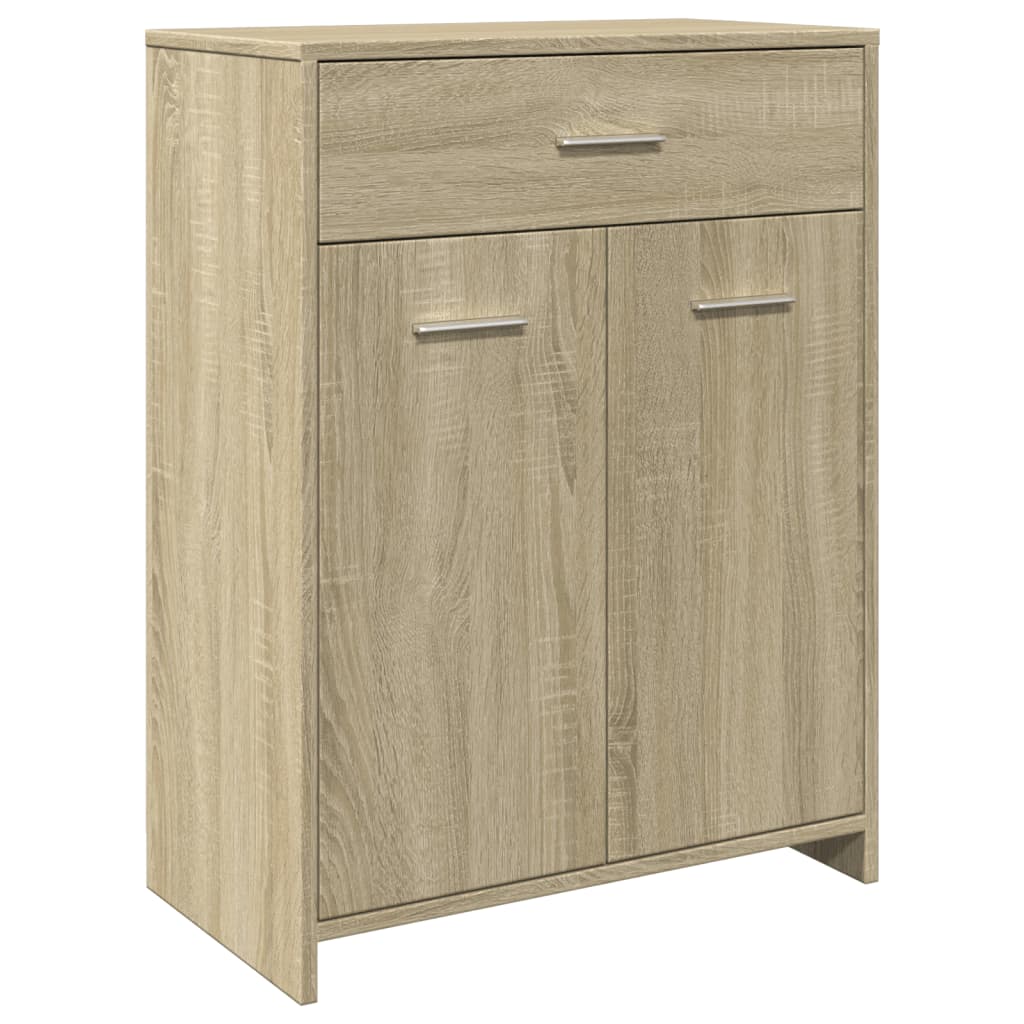 Badezimmerschrank Sonoma-Eiche 60x33x80 cm Holzwerkstoff