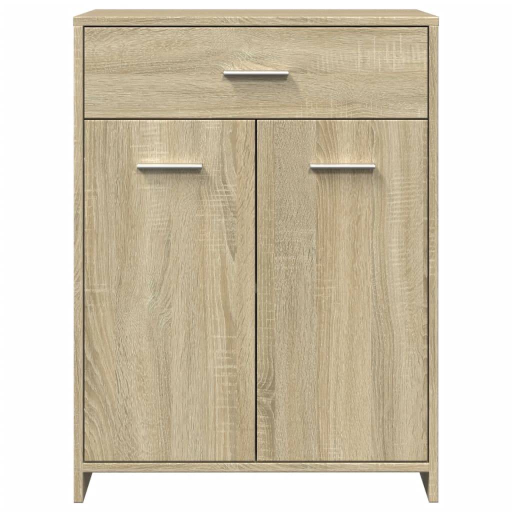 Badezimmerschrank Sonoma-Eiche 60x33x80 cm Holzwerkstoff