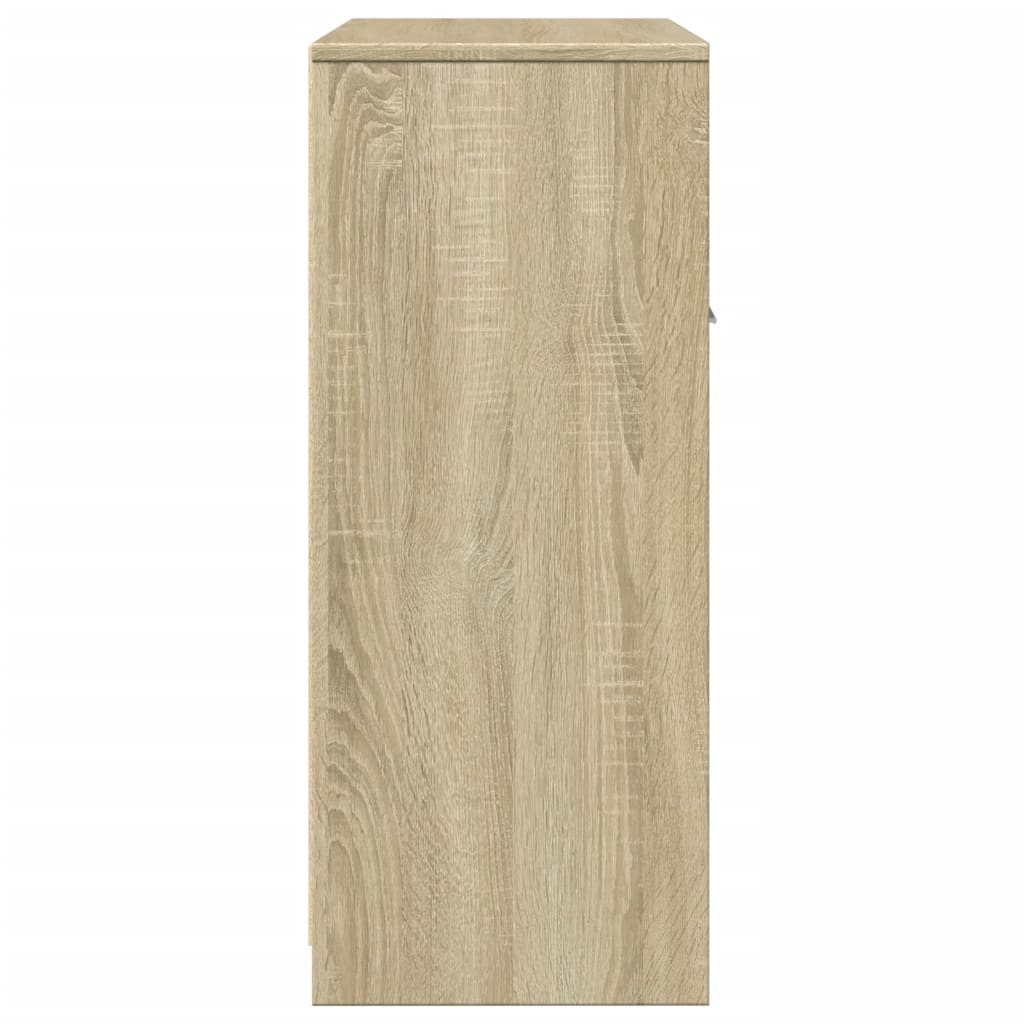 Badezimmerschrank Sonoma-Eiche 60x33x80 cm Holzwerkstoff