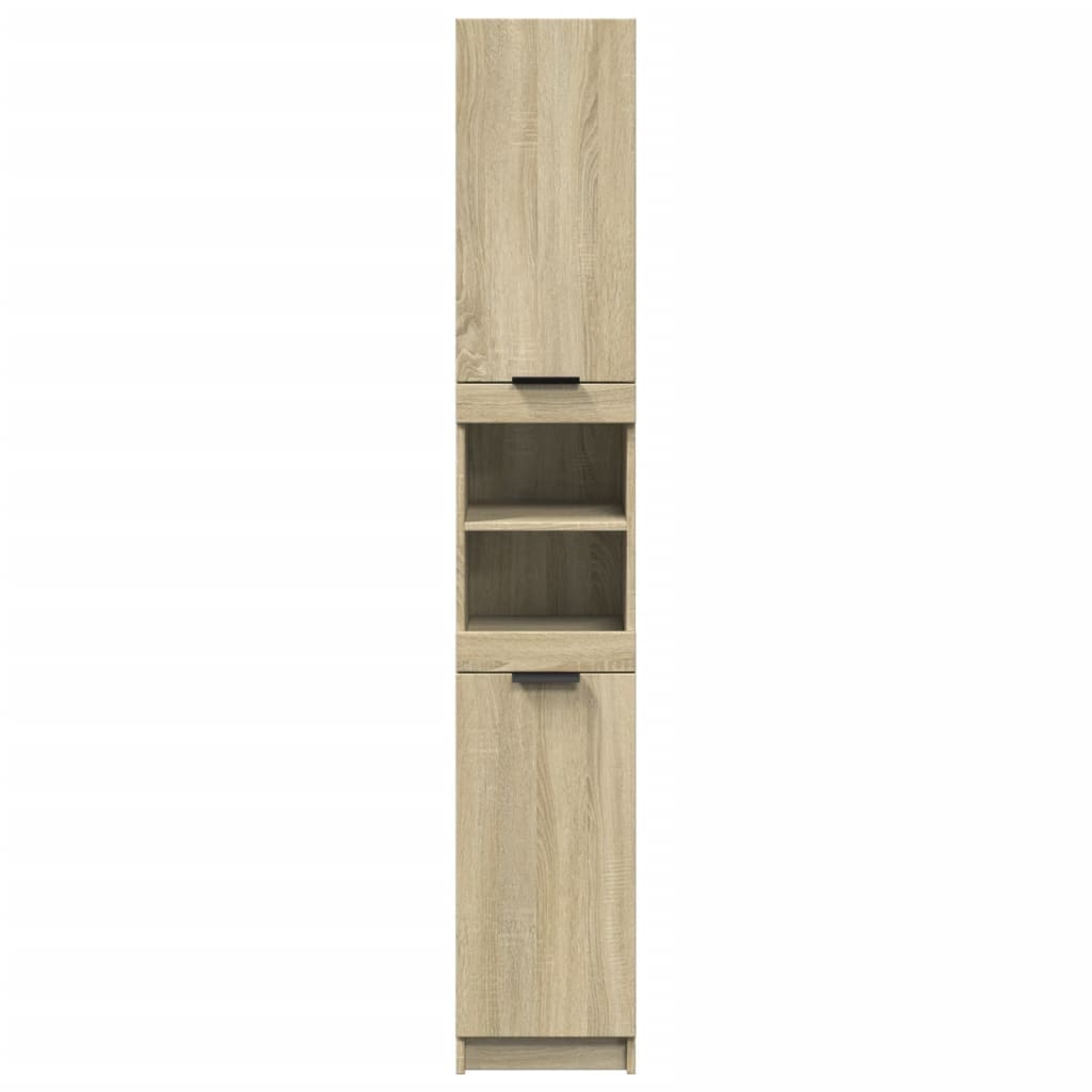 Badschrank Sonoma-Eiche 32x34x188,5 cm Holzwerkstoff