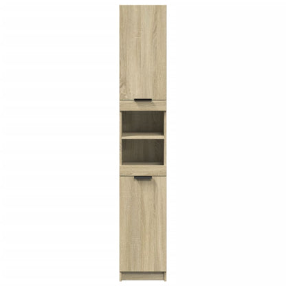 Badschrank Sonoma-Eiche 32x34x188,5 cm Holzwerkstoff