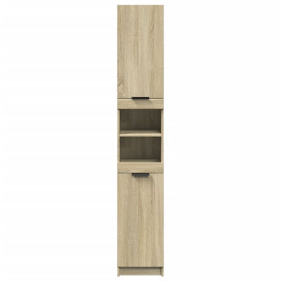 Badschrank Sonoma-Eiche 32x34x188,5 cm Holzwerkstoff