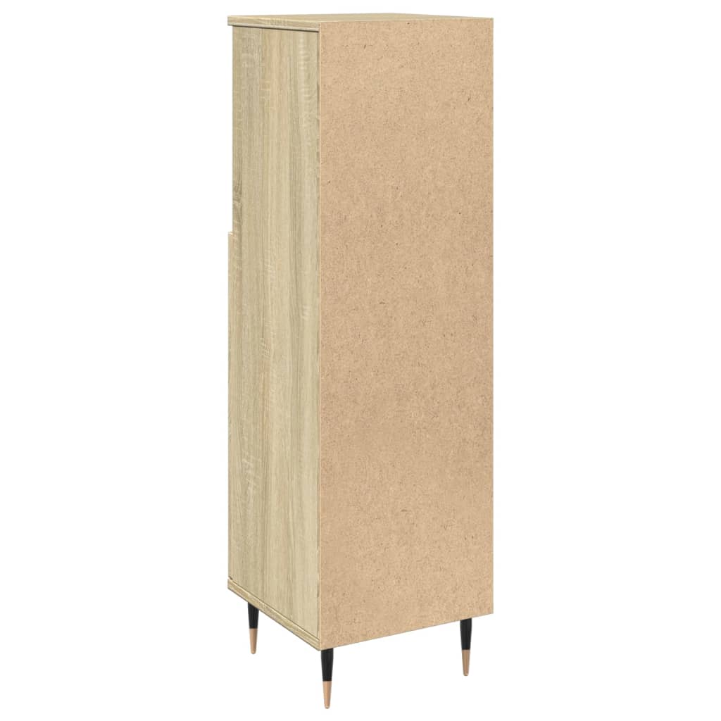 Badschrank Sonoma-Eiche 30x30x100 cm Holzwerkstoff