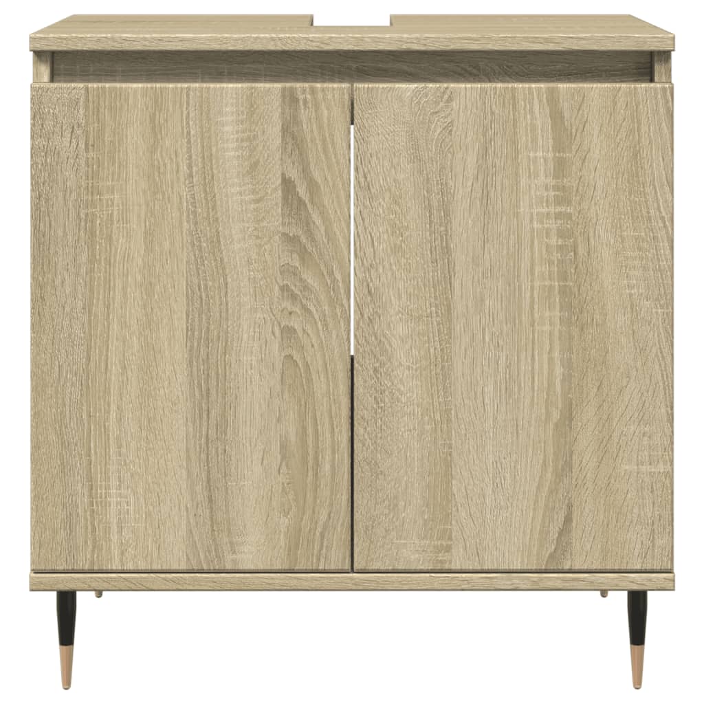 Badschrank Sonoma-Eiche 58x33x60 cm Holzwerkstoff