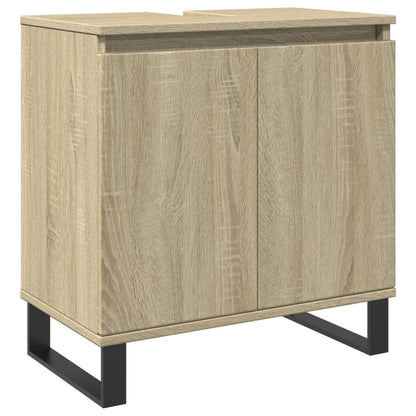 Badschrank Sonoma-Eiche 58x33x60 cm Holzwerkstoff