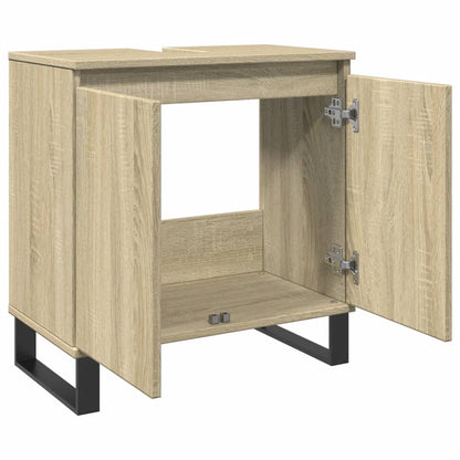 Badschrank Sonoma-Eiche 58x33x60 cm Holzwerkstoff