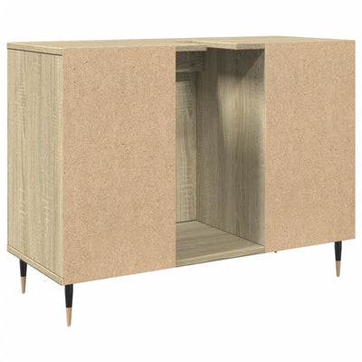 Badschrank Sonoma-Eiche 80x33x60 cm Holzwerkstoff