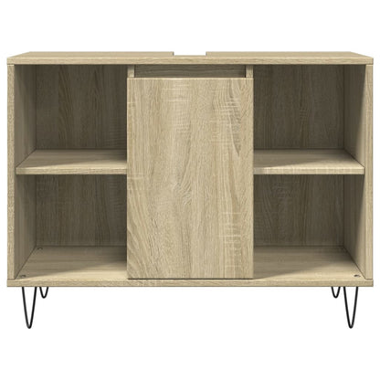 Badschrank Sonoma-Eiche 80x33x60 cm Holzwerkstoff