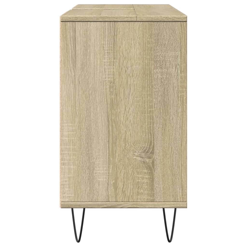 Badschrank Sonoma-Eiche 80x33x60 cm Holzwerkstoff