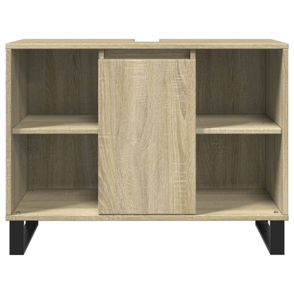 Badschrank Sonoma-Eiche 80x33x60 cm Holzwerkstoff