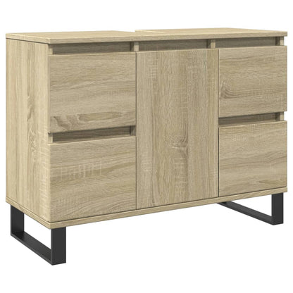 Badschrank Sonoma-Eiche 80x33x60 cm Holzwerkstoff